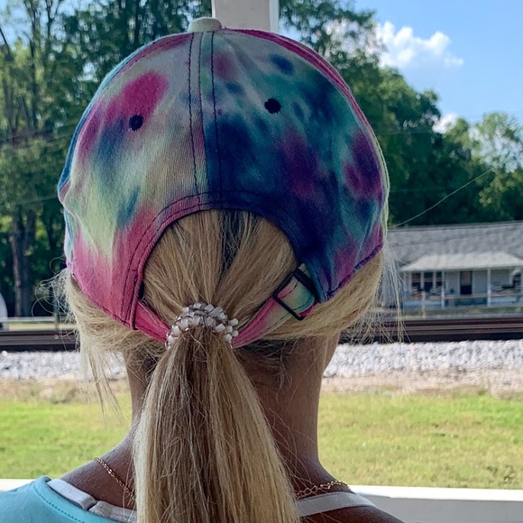 🔥🔥TRUCKER CAP🔥🔥TIE DYE PONYTAIL BASEBALL HAT NEW - Picture 5 of 5